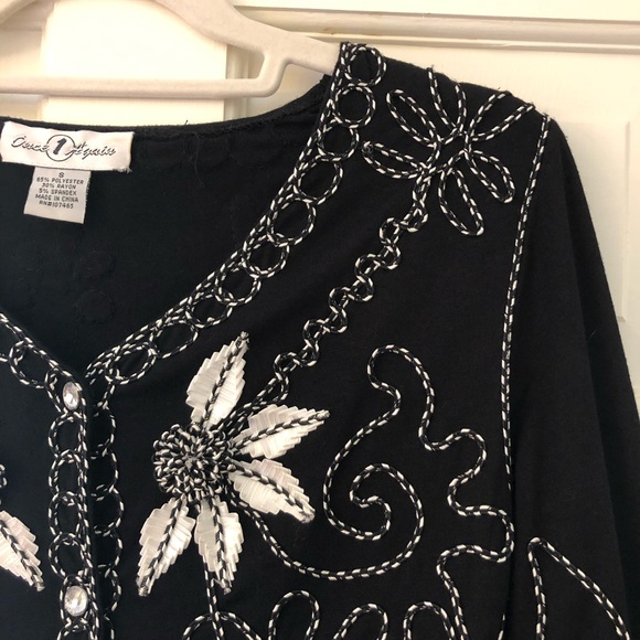 Once 1 Again Embroidered Cardigan Jacket - Picture 2 of 7